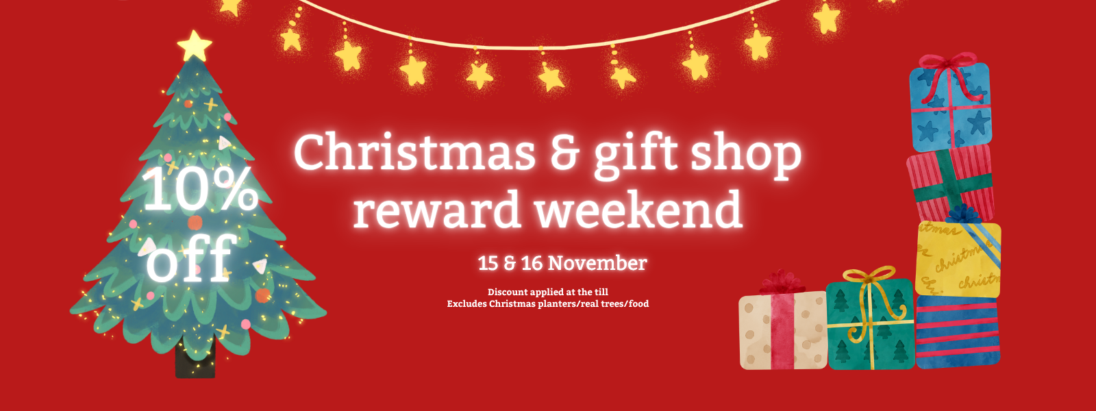 Christmas shop & save reward weekend