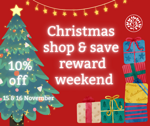 Christmas shop & save reward weekend