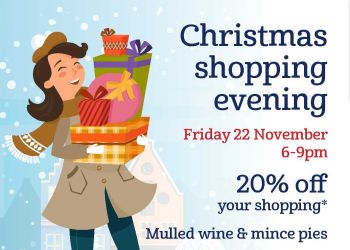 Christmas Shopping Evening 22nd November