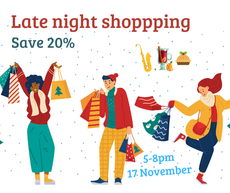 Mulled wine, mince pies and music - late night shopping!