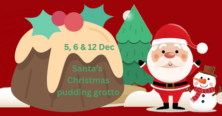 Santa's Christmas pudding grotto